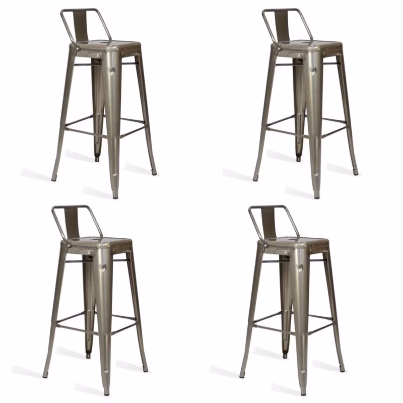 Pack 4 industriella pallar Bistro LB