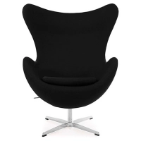 Réplica Silla Egg Chair con Reposapiés del diseñador Arne Jacobsen