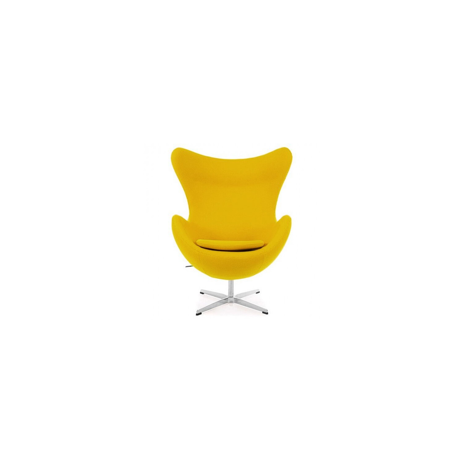 Réplique de la chaise Egg avec repose-pieds du designer Arne Jacobsen