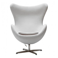 Réplica Silla Egg Chair con Reposapiés del diseñador Arne Jacobsen