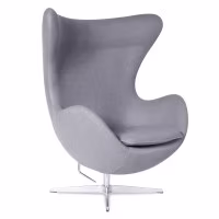 Egg Chair replica in cashmere del designer Arne Jacobsen