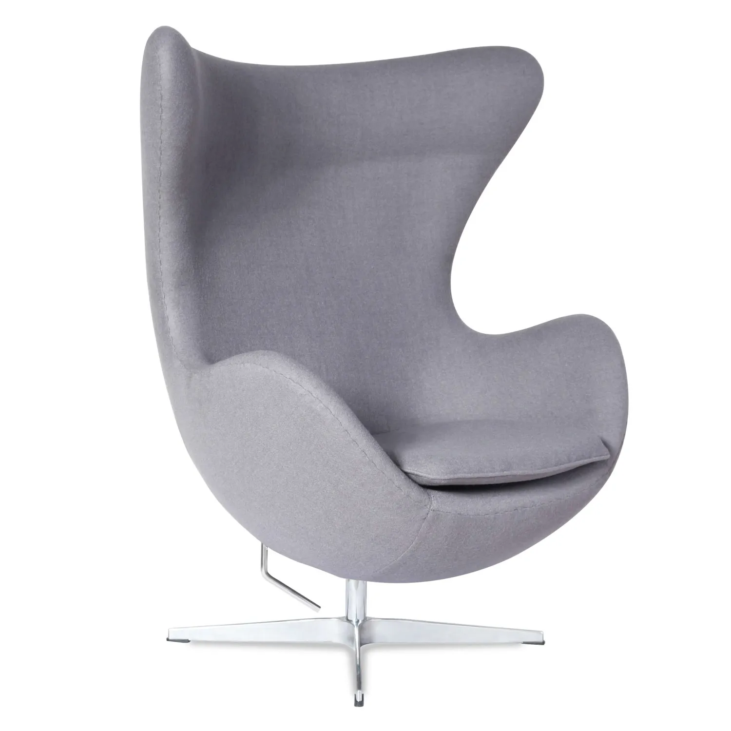 Egg Chair replica in cashmere del designer Arne Jacobsen