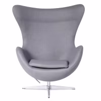 Egg Chair replica in cashmere del designer Arne Jacobsen