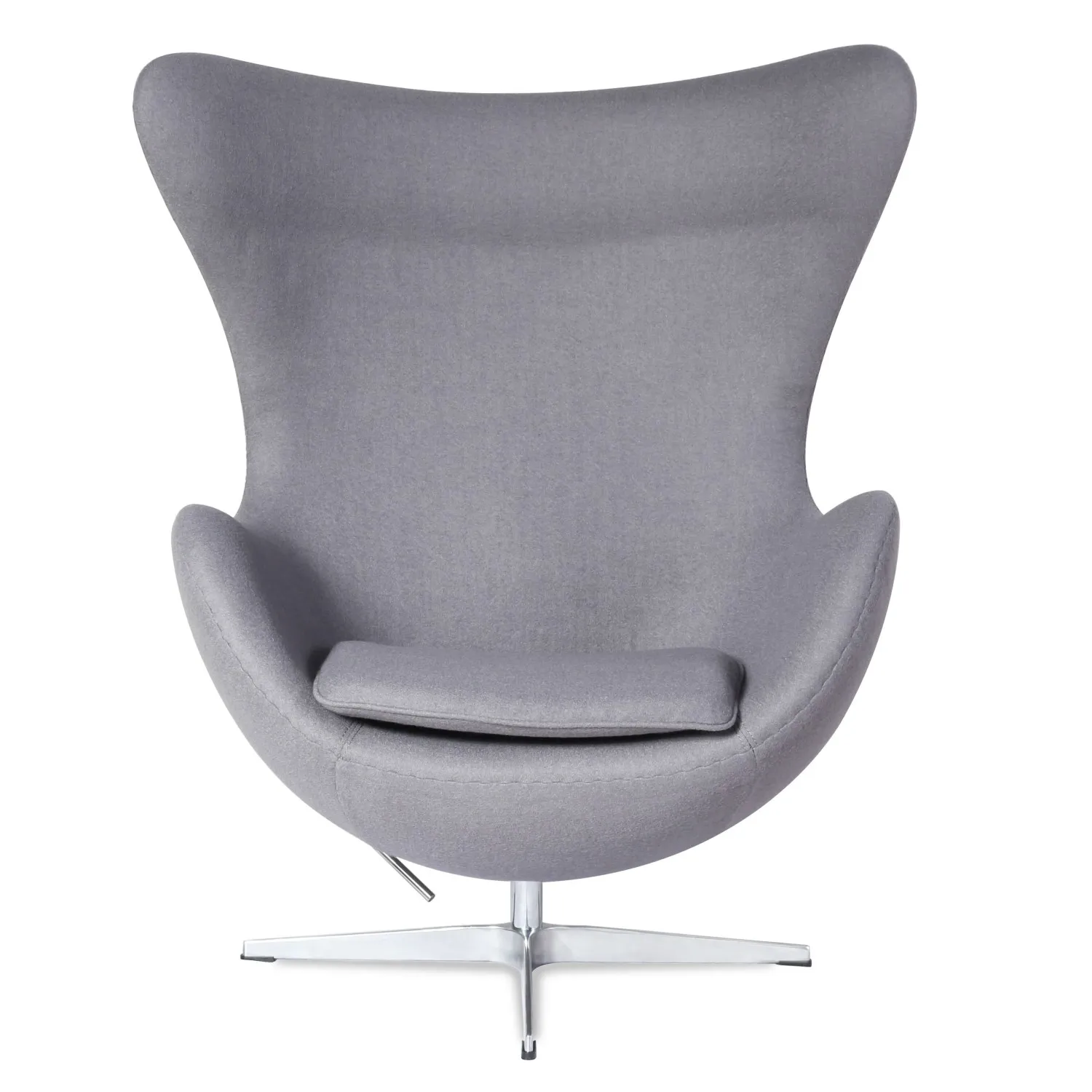 Egg Chair replica in cashmere del designer Arne Jacobsen