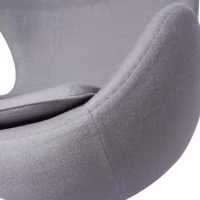 Egg Chair replica in cashmere del designer Arne Jacobsen