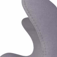 Egg Chair replica in cashmere del designer Arne Jacobsen
