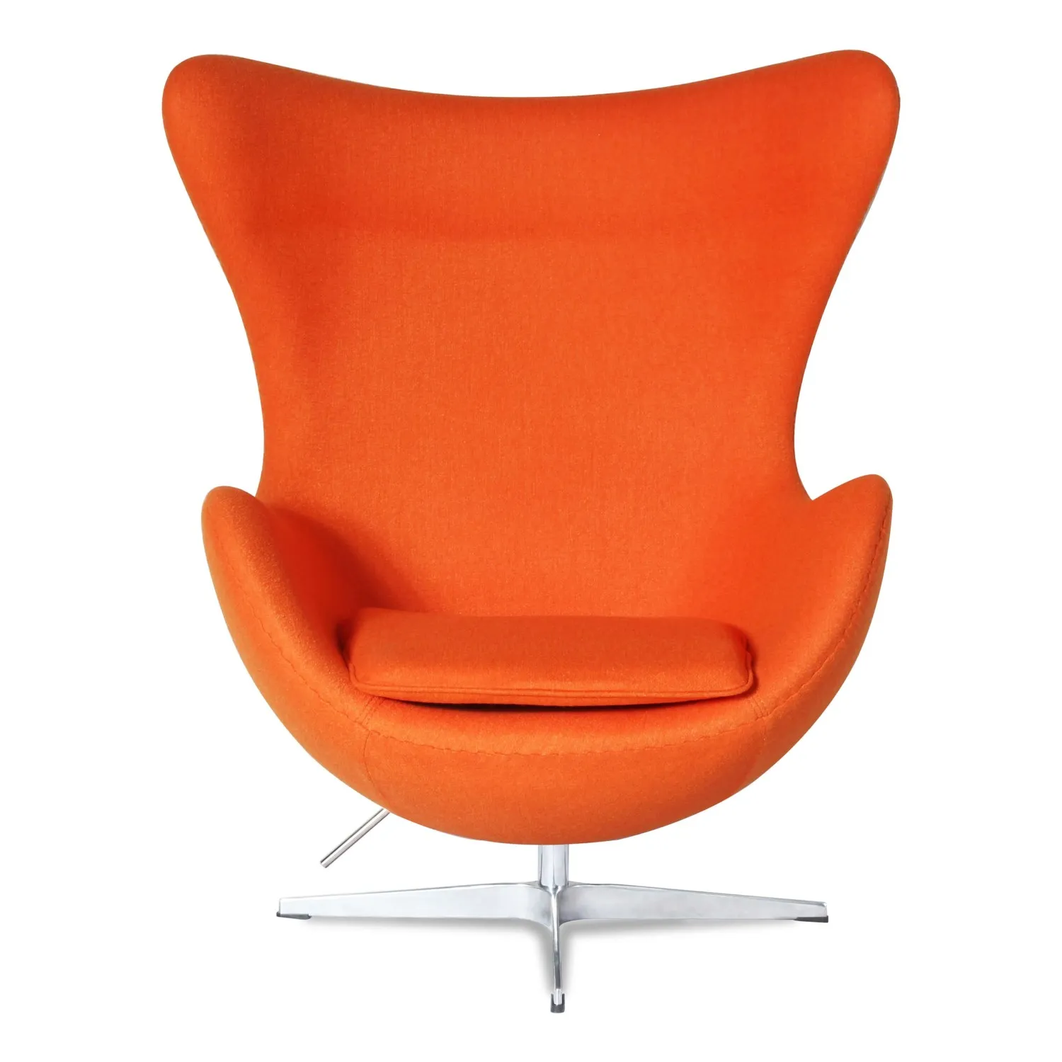 Egg Chair replica in cashmere del designer Arne Jacobsen