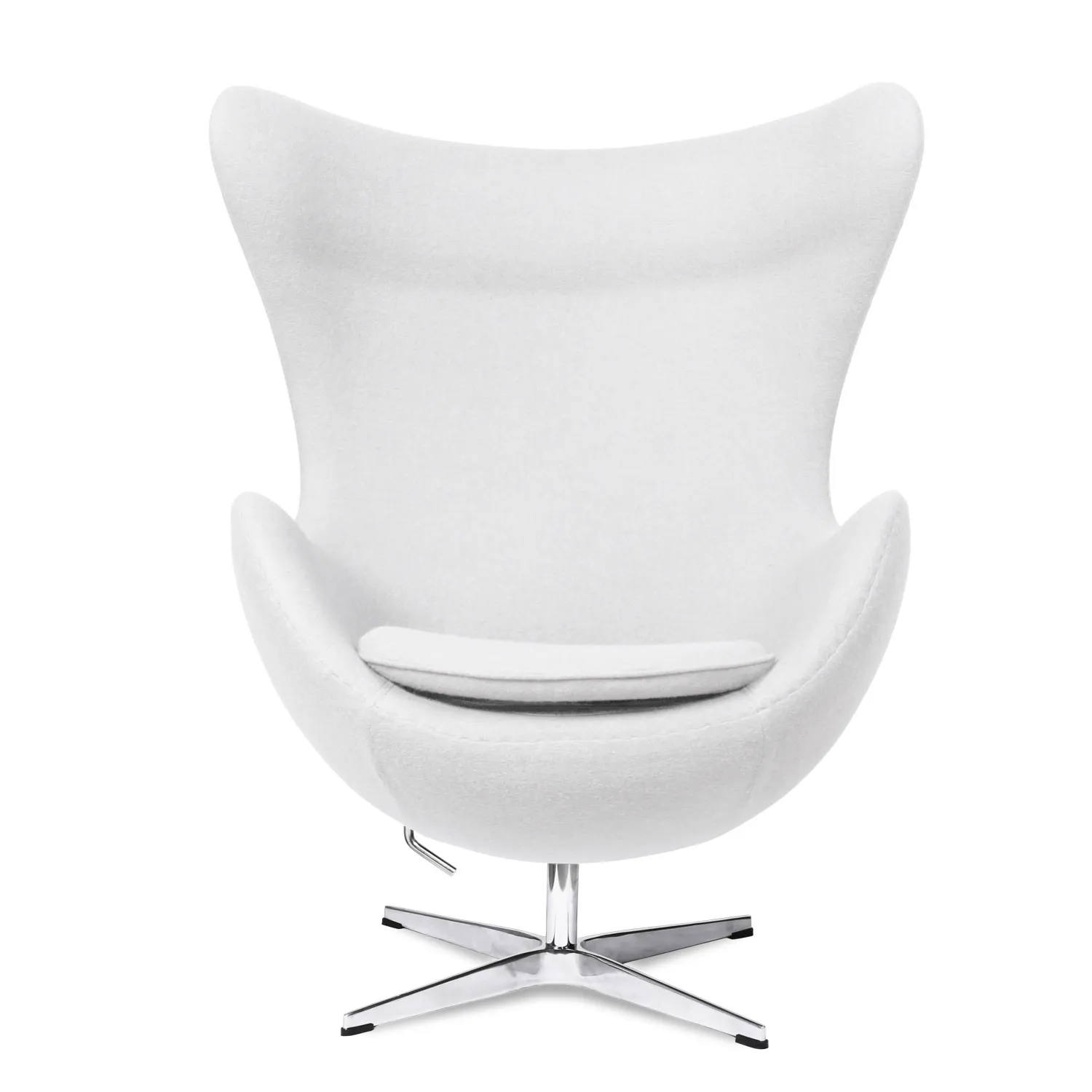 Egg Chair replica in cashmere del designer Arne Jacobsen