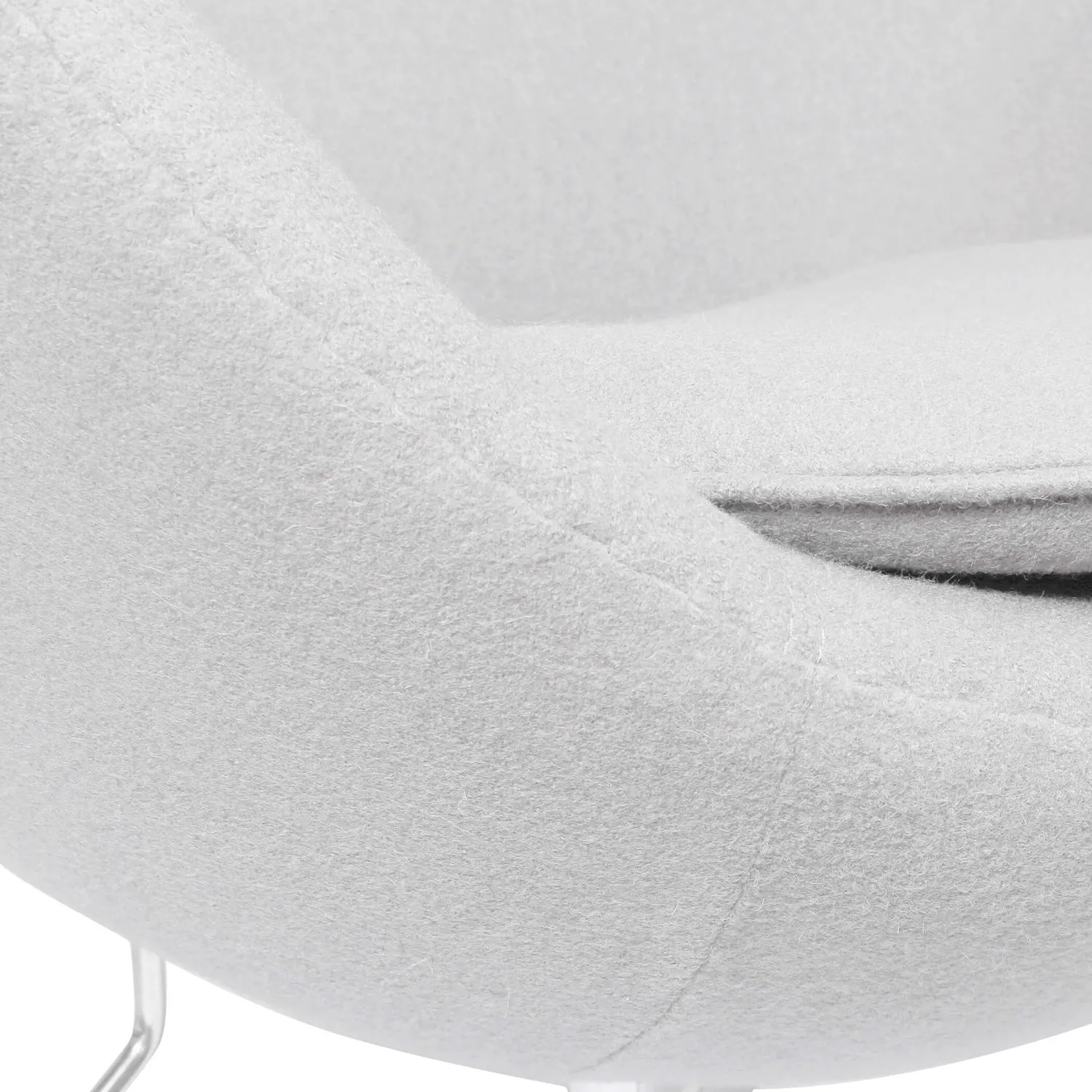 Egg Chair replica in cashmere del designer Arne Jacobsen