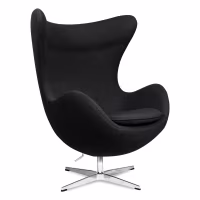 Egg Chair replica in cashmere del designer Arne Jacobsen