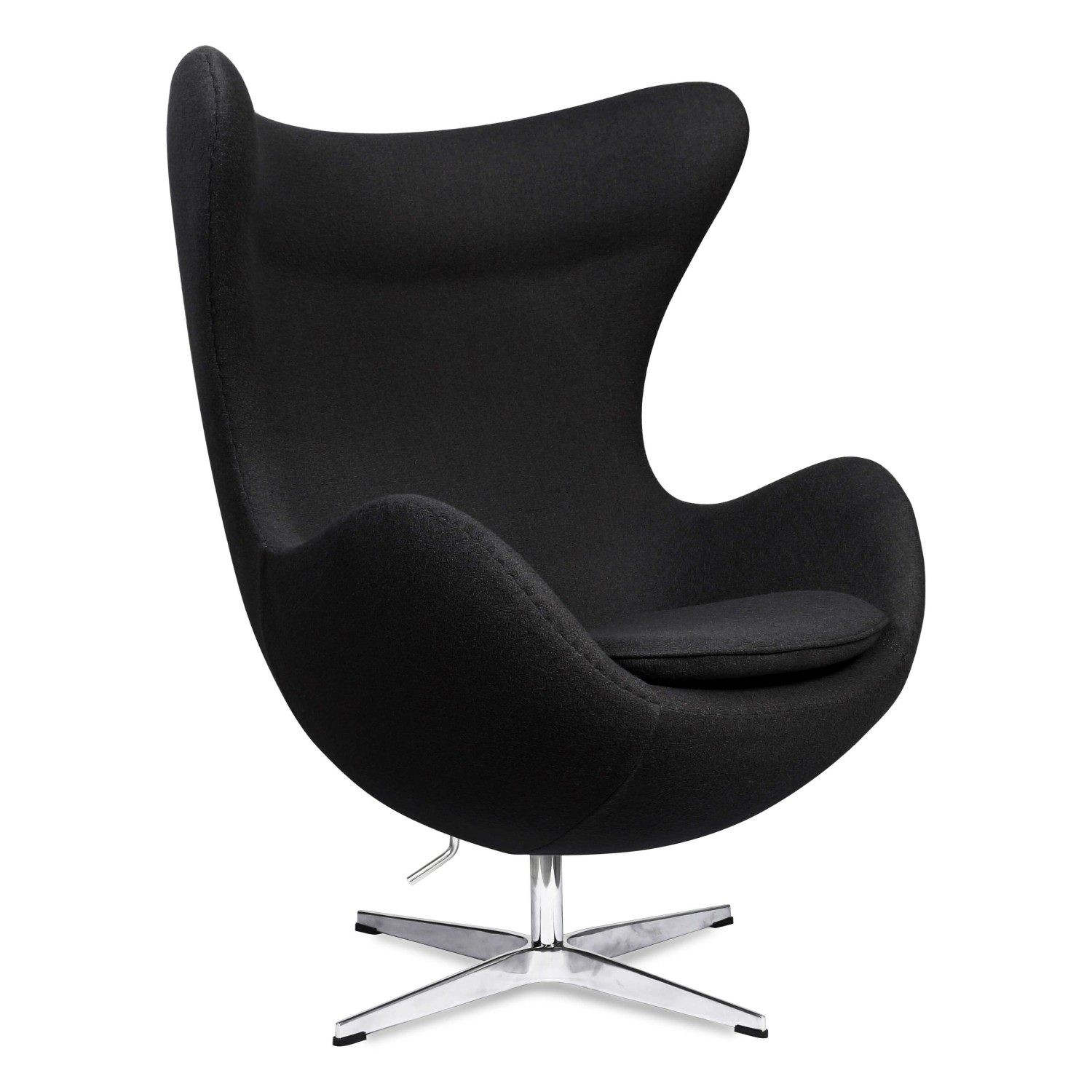 Replika židle Egg v kašmíru od designéra Arne Jacobsen