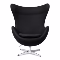 Egg Chair replica in cashmere del designer Arne Jacobsen
