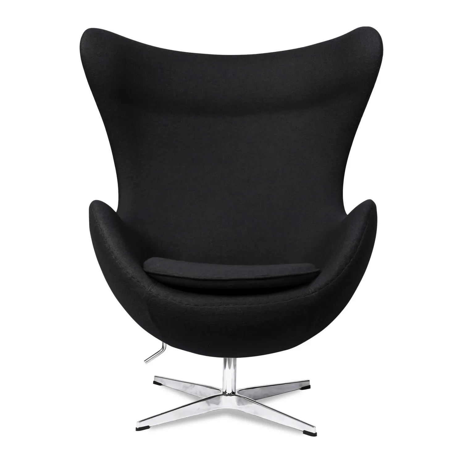 Egg Chair replica in cashmere del designer Arne Jacobsen