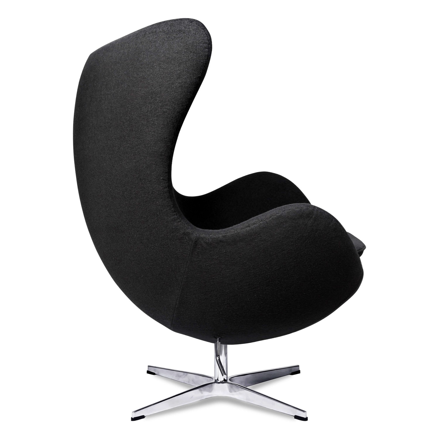 Replika židle Egg v kašmíru od designéra Arne Jacobsen