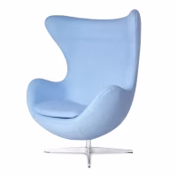 Egg Chair replica in cashmere del designer Arne Jacobsen