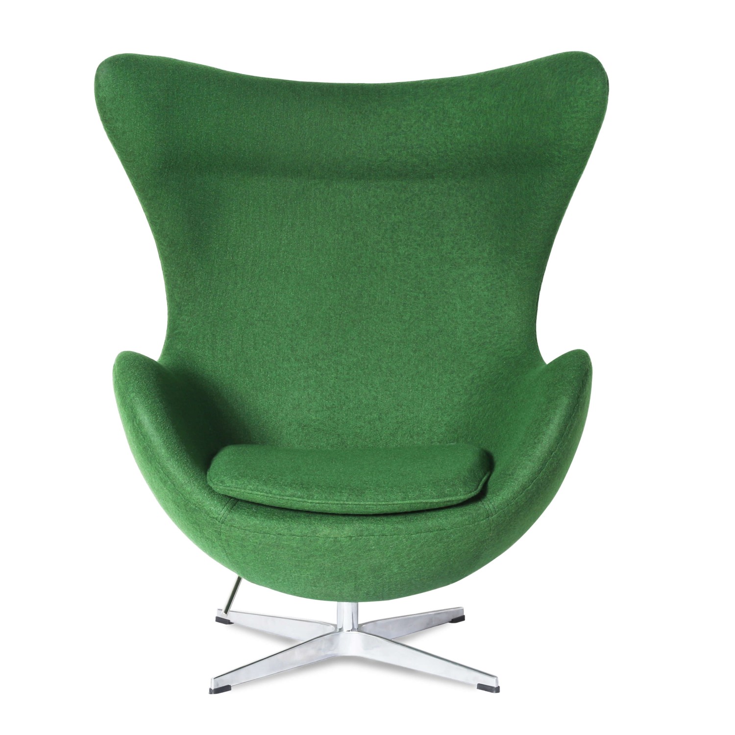 Replika židle Egg v kašmíru od designéra Arne Jacobsen