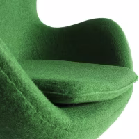 Egg Chair replica in cashmere del designer Arne Jacobsen