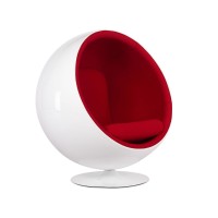 Poltrona Ball Replica in cashmere di Eero Aarnio