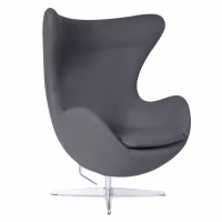 Egg Chair replica in cashmere del designer Arne Jacobsen