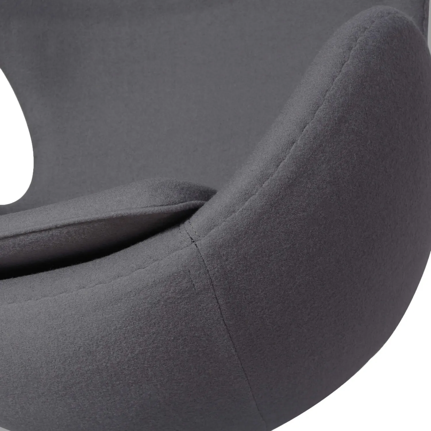 Egg Chair replica in cashmere del designer Arne Jacobsen