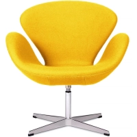 Réplique de la chaise Swan en cachemire par Arne Jacobsen