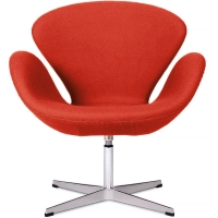 Réplica de la silla Swan en cachemir de Arne Jacobsen