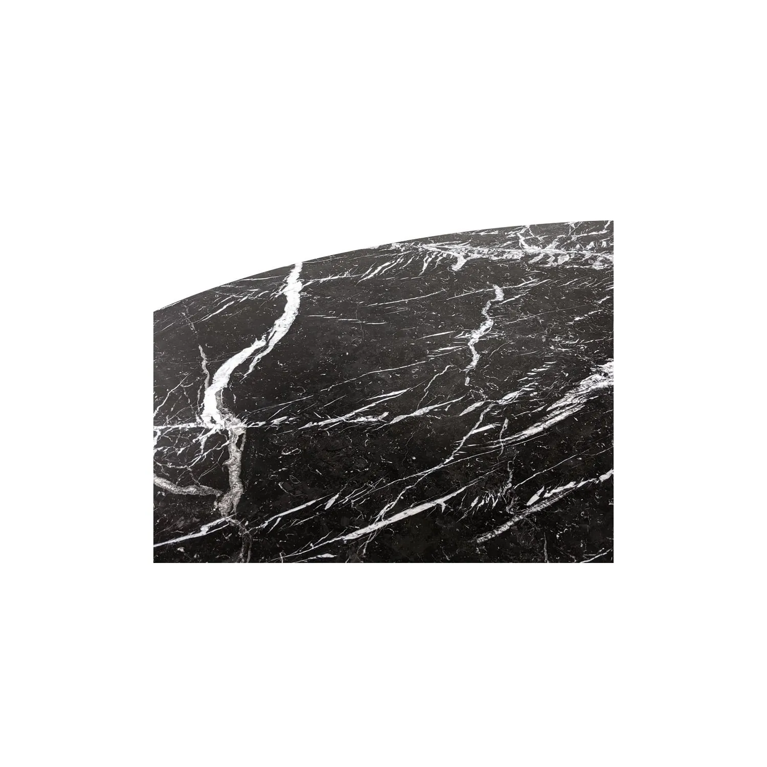Tulpe Beistelltisch Replik in Marquina Marmor