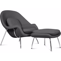 Replica della Womb Chair del designer Eero Saarinen