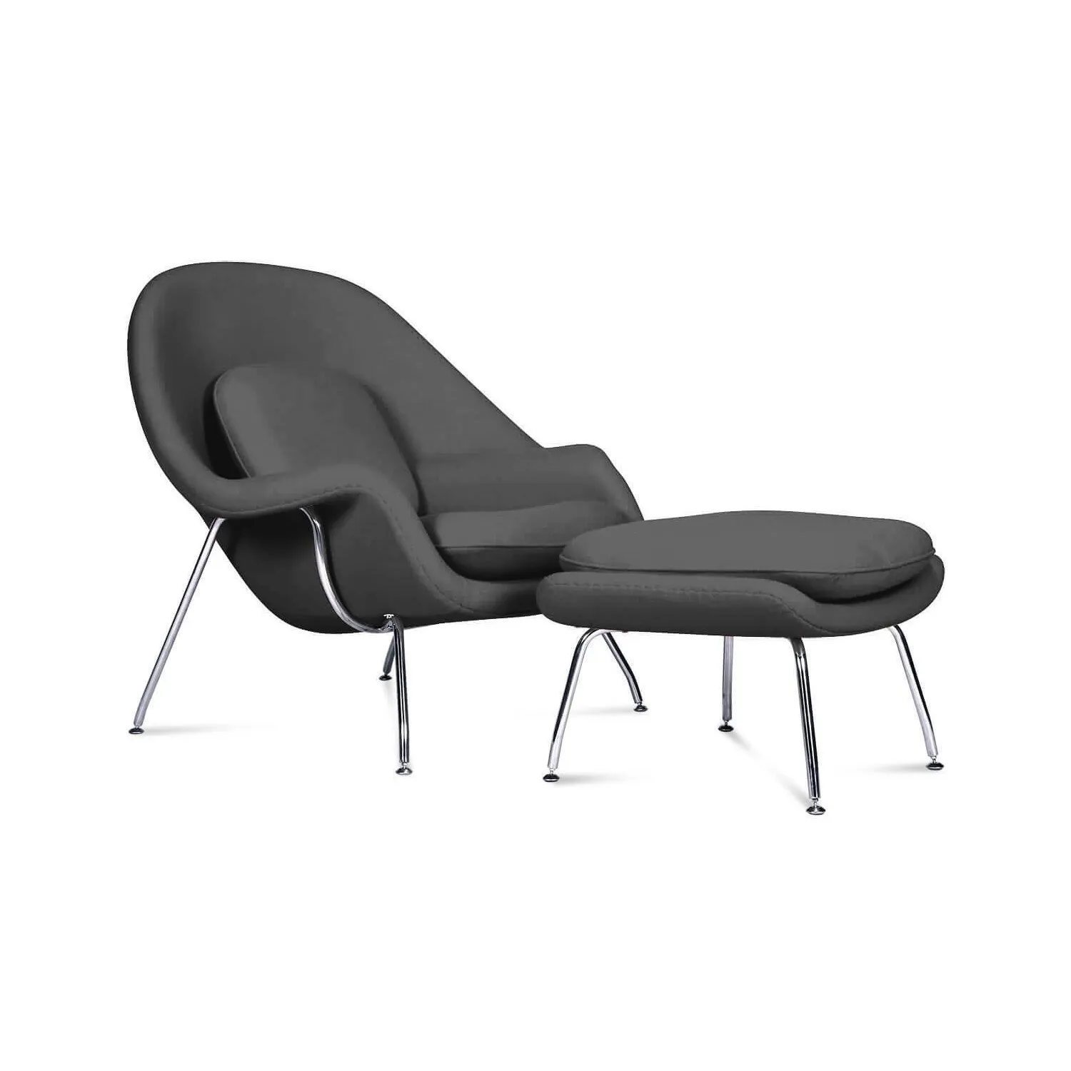 Replica della Womb Chair del designer Eero Saarinen