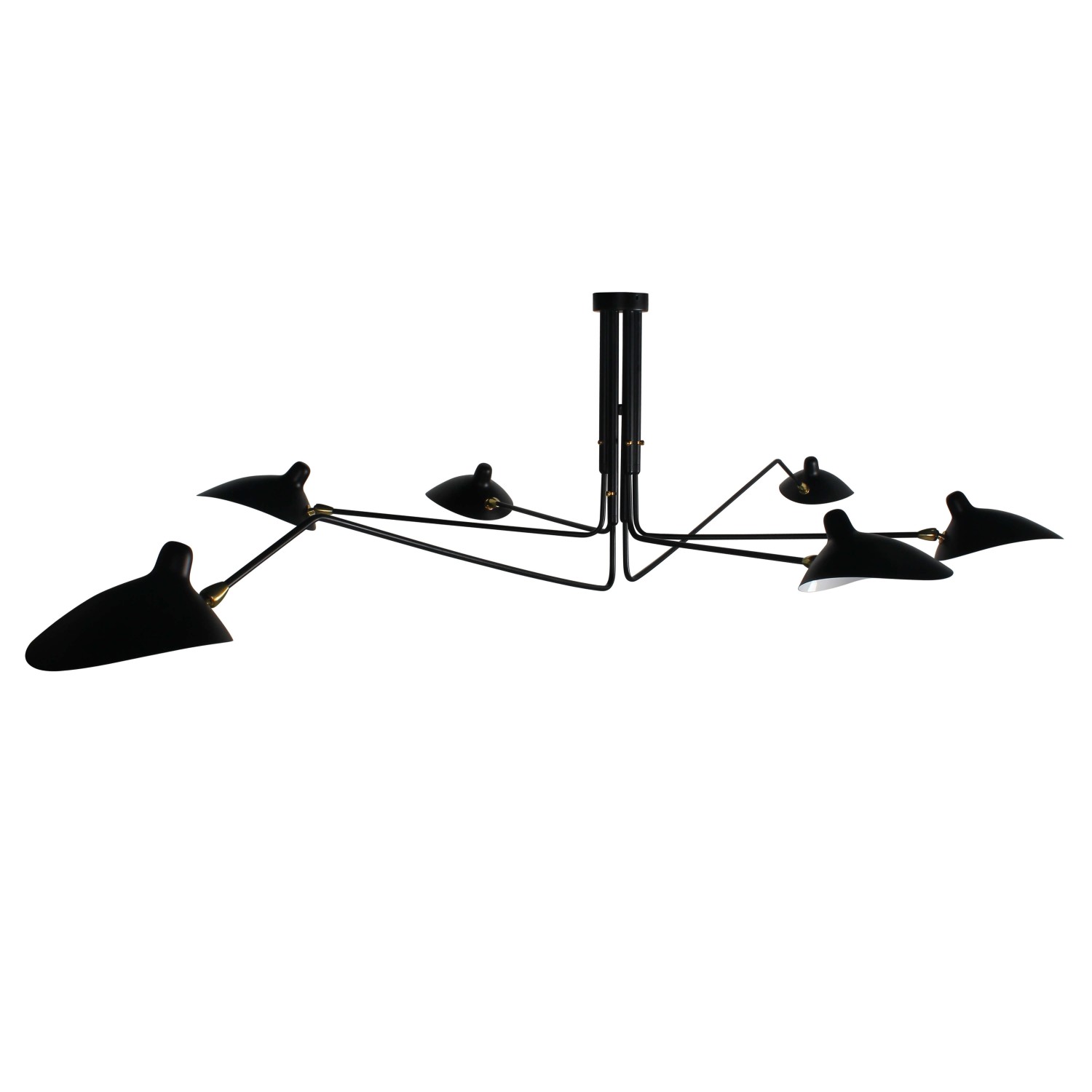 Inspiratie van de Mouille Pendant 6 Arms Lamp
