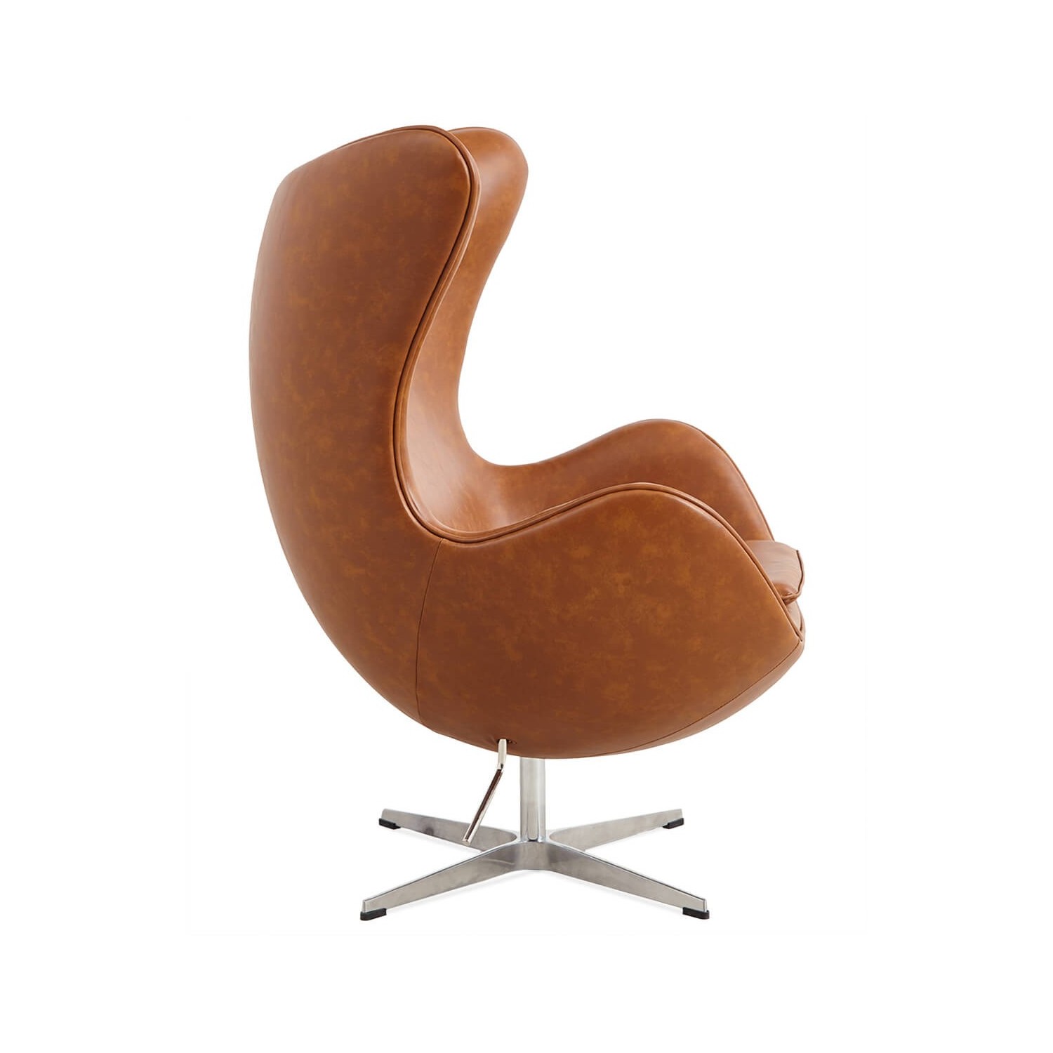Replica Egg Chair aus Kunstleder im Vintage-Look