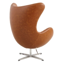 Replica Egg Chair i vintage distressed konstläder