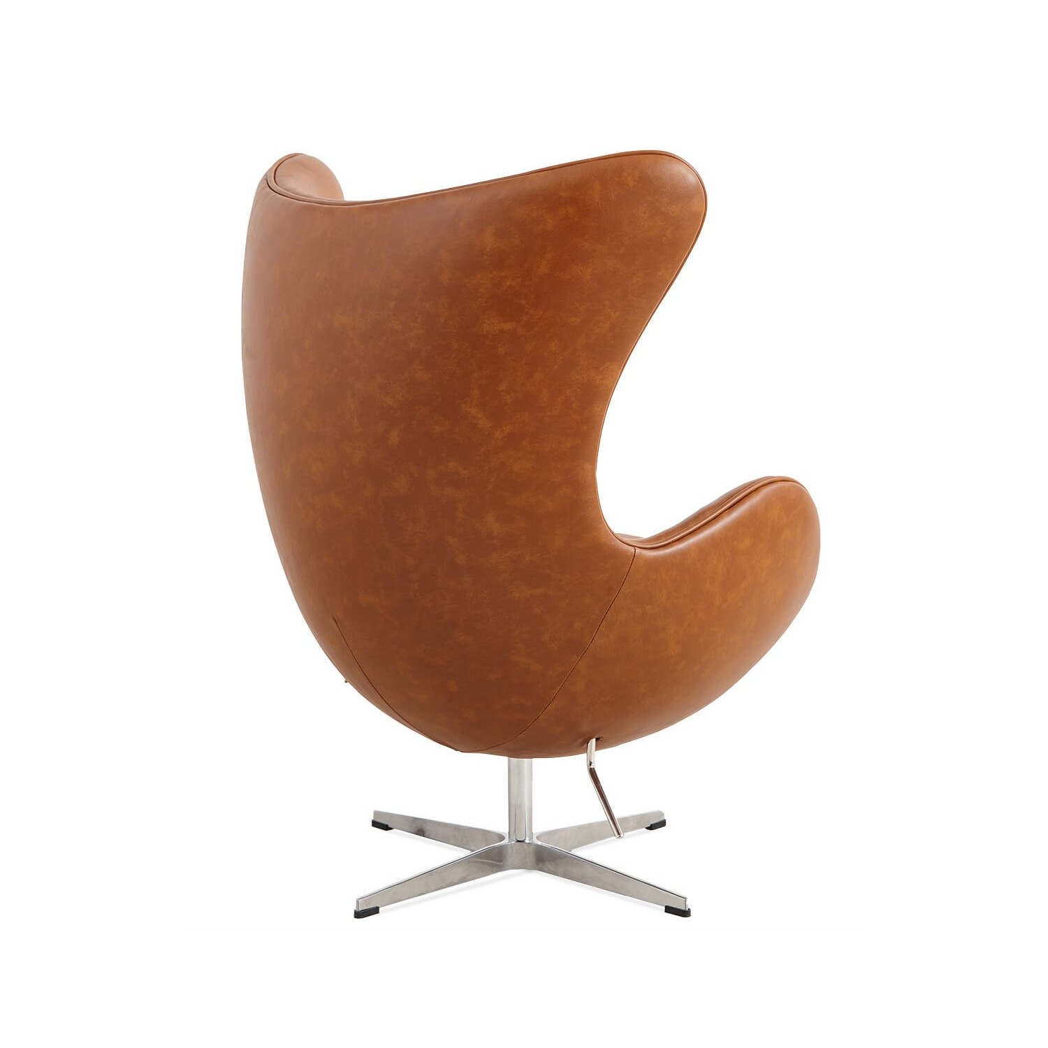 Replica Egg Chair in vintage verweerd kunstleer