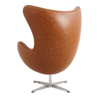 Replica Egg Chair i vintage distressed konstläder