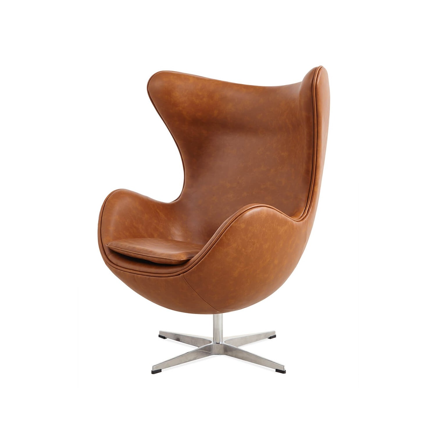Replica Egg Chair aus Kunstleder im Vintage-Look