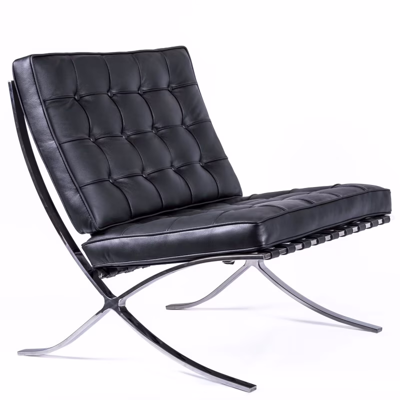 Krzesło Berlin HQ z włoskiej skóry licowej