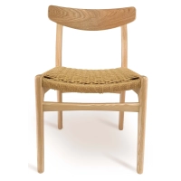 Réplica silla Nórdica CH23 artesanal en madera de Fresno