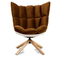 Réplica da poltrona Design Poltrona Husk com apoio para os pés da magnífica designer Patricia Urquiola