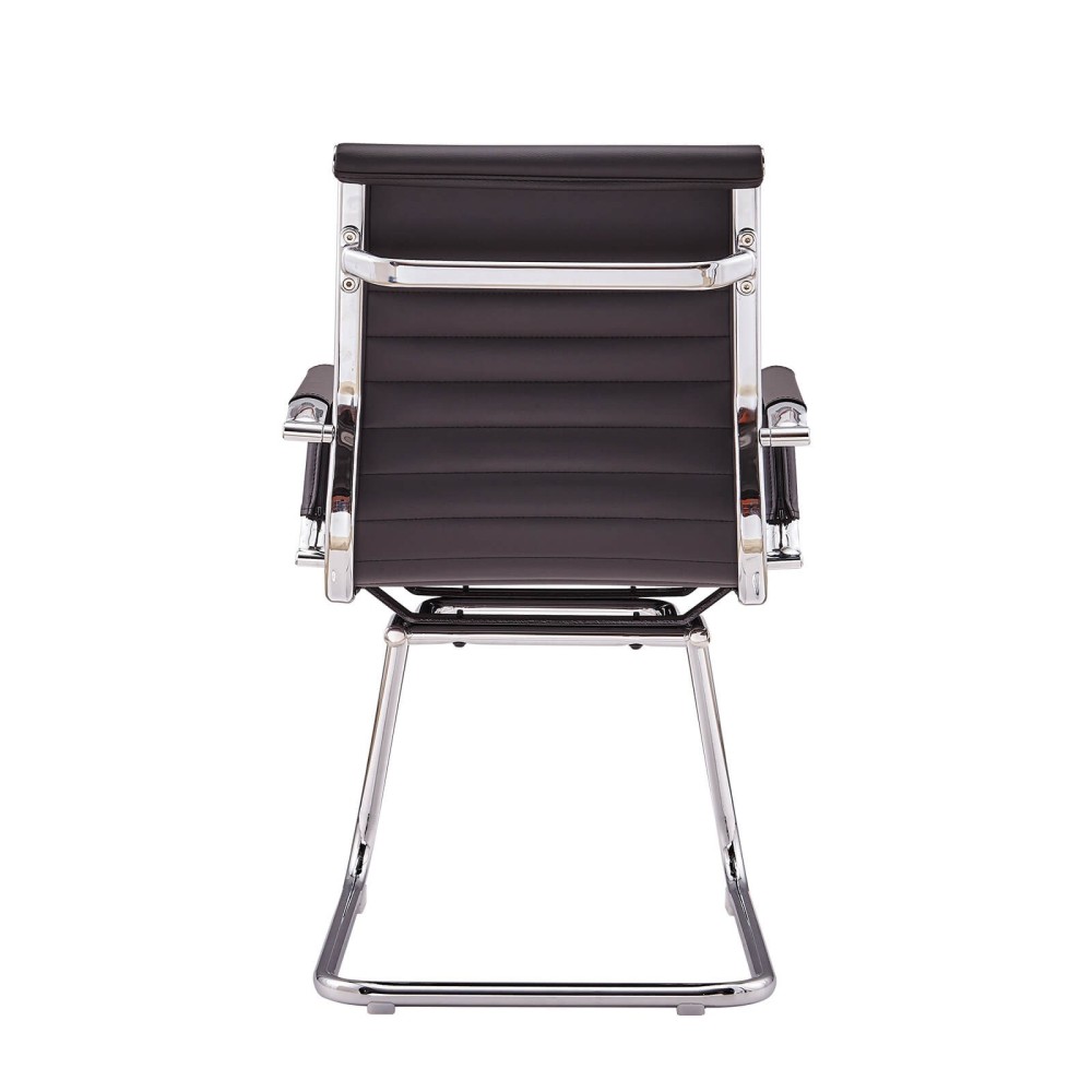 Sedia da ufficio Alu Lowback Fixed Edition in similpelle