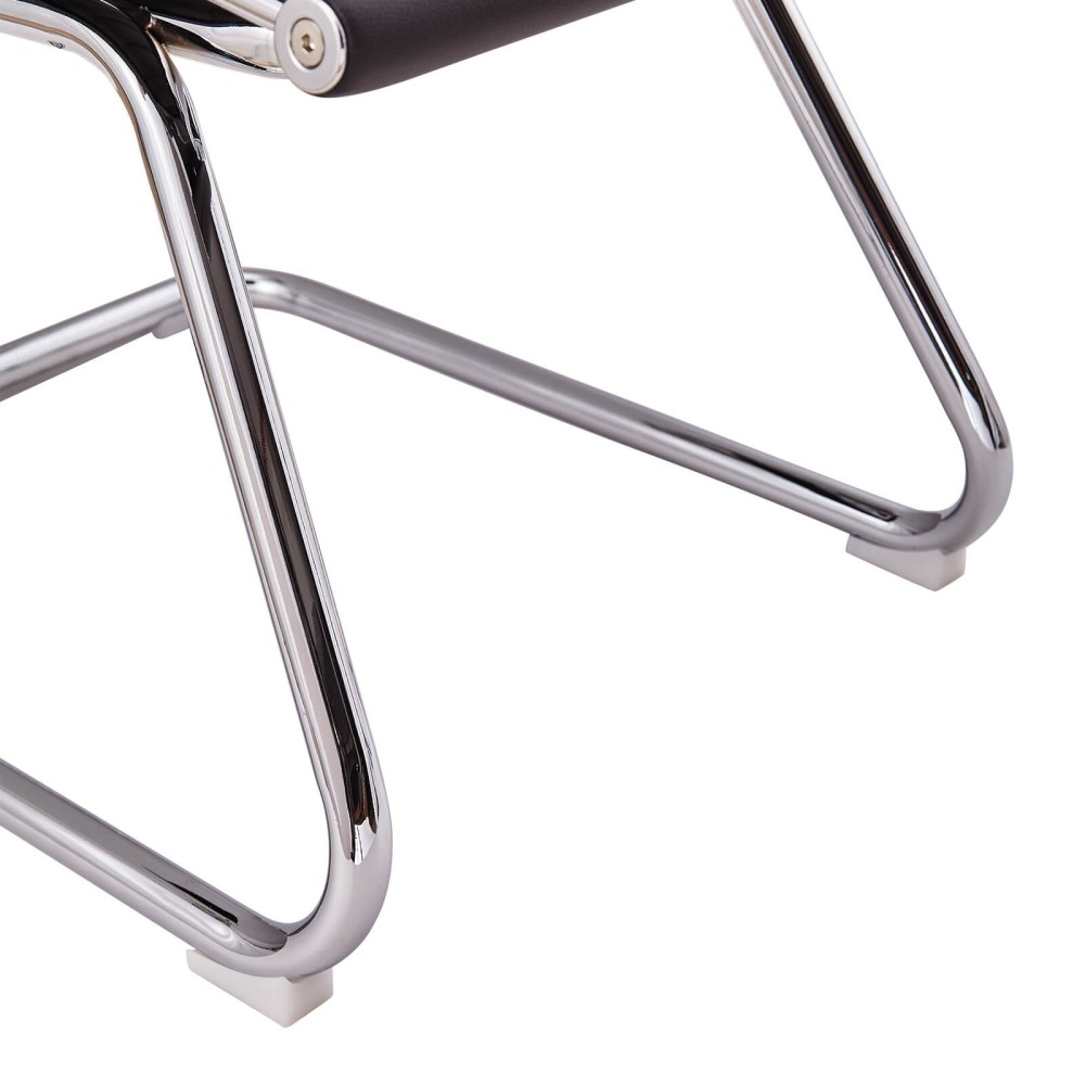 Sedia da ufficio Alu Lowback Fixed Edition in similpelle