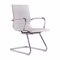 Sedia da ufficio Alu Lowback Fixed Edition in similpelle