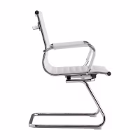 Sedia da ufficio Alu Lowback Fixed Edition in similpelle