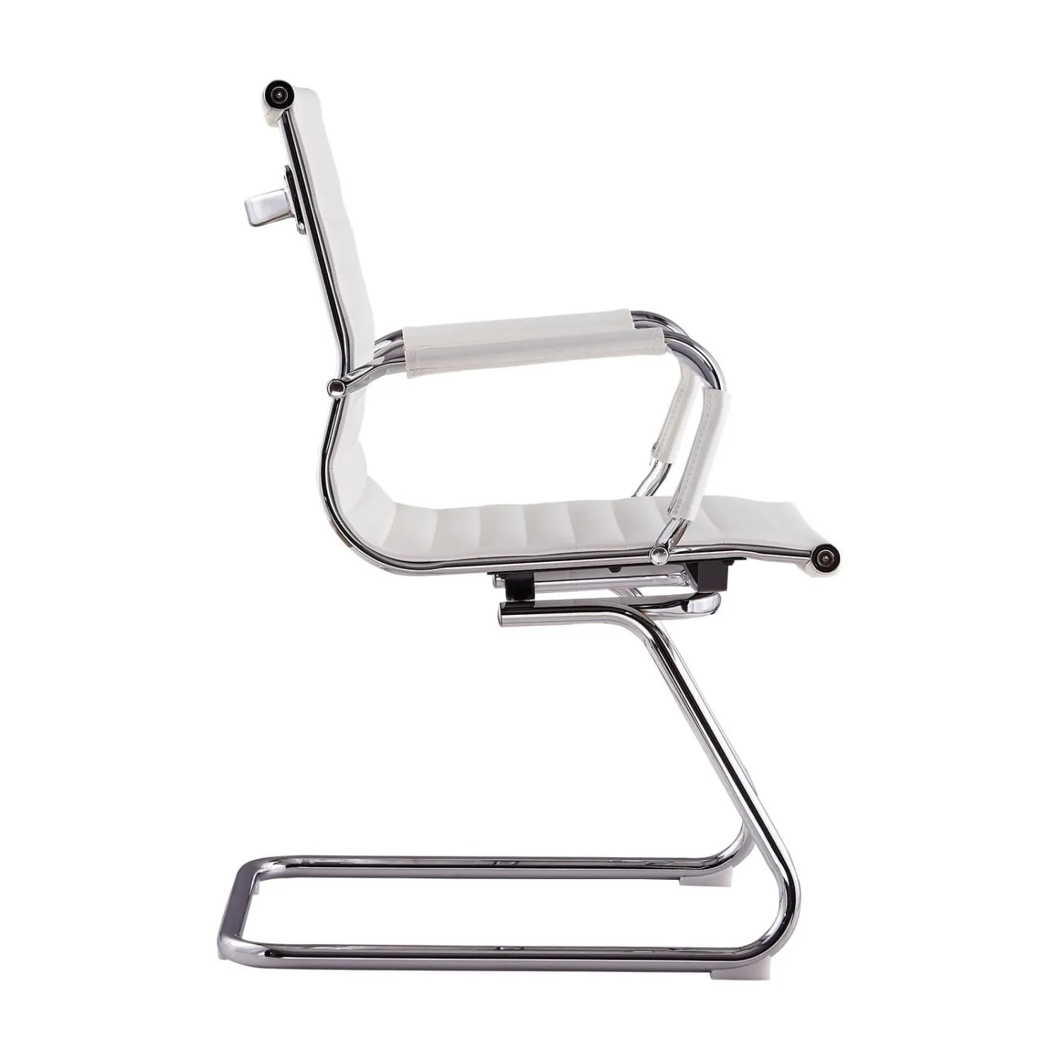 Sedia da ufficio Alu Lowback Fixed Edition in similpelle