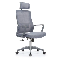 Cadeira de escritório com encosto alto em malha ergonômica em malha respirável