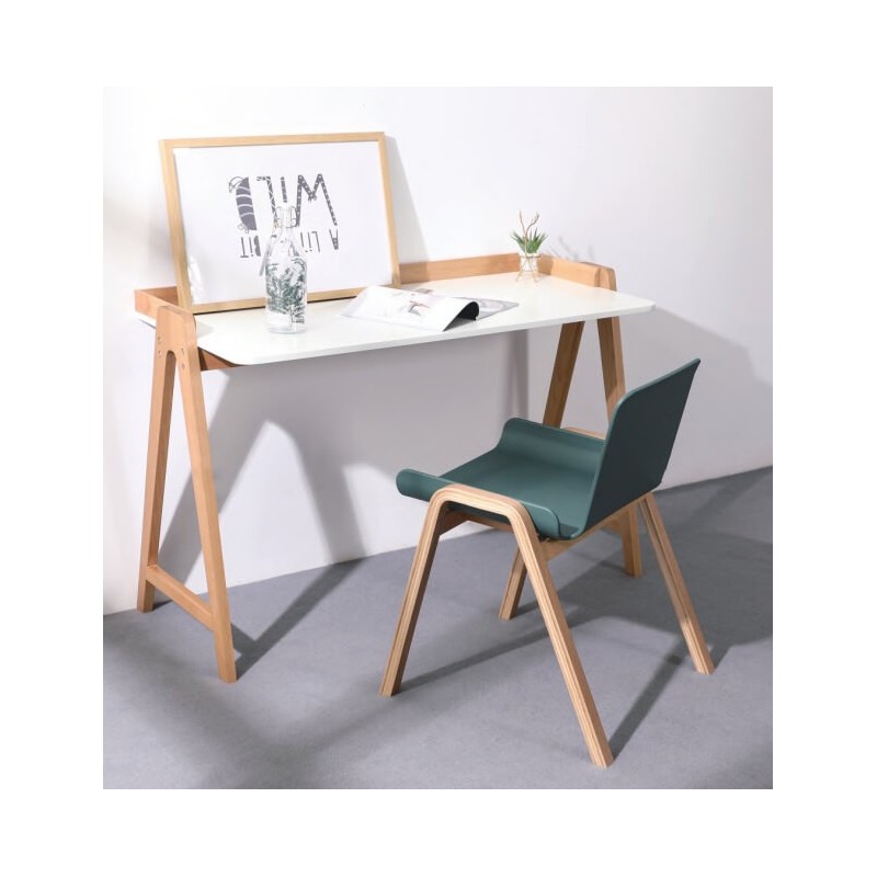 Pop Desk with Solid Oak Legs