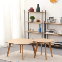 Conjunto de mesa lateral de carvalho Northpole