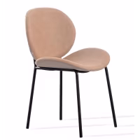 Chaise rembourrée en similicuir