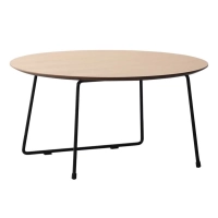 Runder Couchtisch 80 cm aus Eichenholz