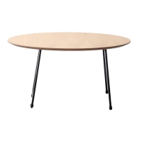 Round Coffee Table 80cm in Oak Wood