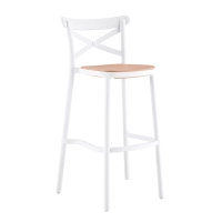 Tabouret haut en rotin synthétique